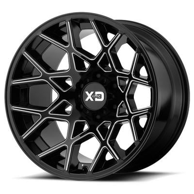 KMC XD Series XD831 Gloss Black Milled Wheels | 4wheelparts.com